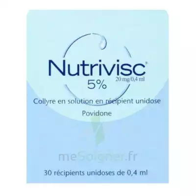 Nutrivisc 5 % (20 Mg/0,4 Ml) Collyre Sol En Récipient Unidose 30unidoses/0,4ml à Belfort
