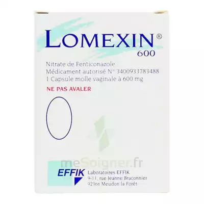 Lomexin 600 Mg Caps Molle Vaginale Plq/1 à Belfort