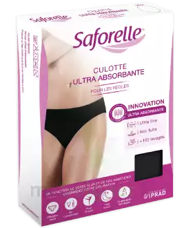 Saforelle Culotte Ultra Absorbante Règles Noire Tm à Belfort